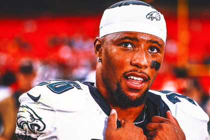 LFG Times Three: Saquon Barkley Reacts to Winning Tom Brady Honor for Third Time