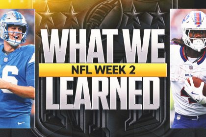 Lions Are Just Fine Without Ben Johnson, and What Else We're Learning in Week 2
