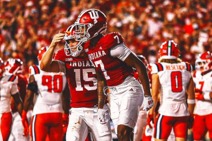 No. 19 Indiana Overwhelms No. 9 Illinois In 63-10 Victory