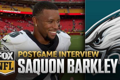Saquon Barkley on Eagles' win over Chiefs, dominance of tush push & more