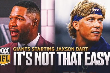 Why Michael Strahan is cautious about Giants starting Jaxson Dart? | FOX NFL Kickoff