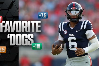 Favorite 'Dogs: Back Ole Miss vs. OU; Jaxson Dart, Giants at Eagles