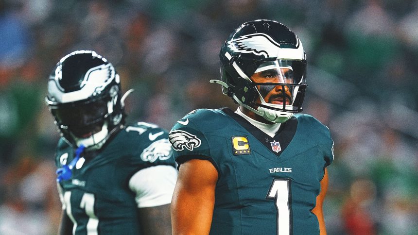 Jalen Hurts Focusing 'Singularly on the Collective' Instead of A.J. Brown's Posts