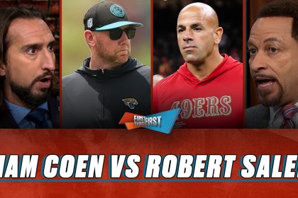 Liam Coen & Robert Saleh’s exchange sparks debate: Something or Nothing | First Things First