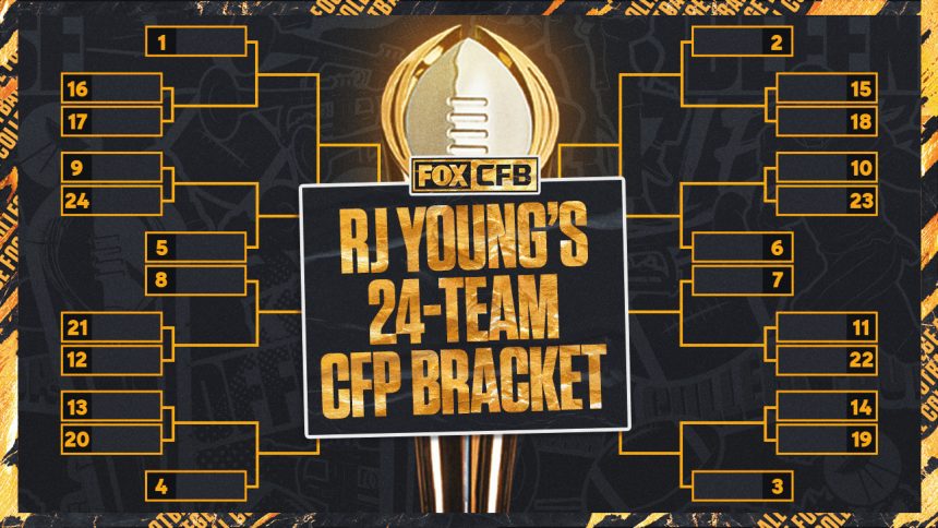 RJ Young's Projected 24-Team College Football Playoff Bracket