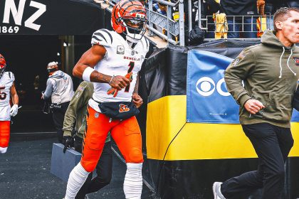 Bengals WR Ja'Marr Chase Suspended For Spitting at Steelers CB Jalen Ramsey