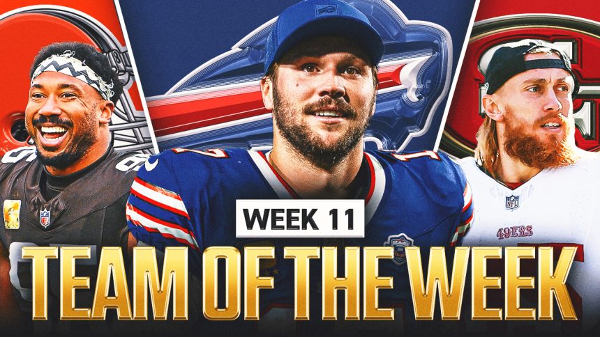 NFL Week 11 Team of the Week: Josh Allen Headlines With 6-TD Performance