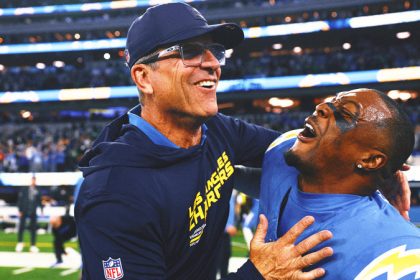 Chargers HC Jim Harbaugh Likens Overtime Win Over Eagles to Birth of Children