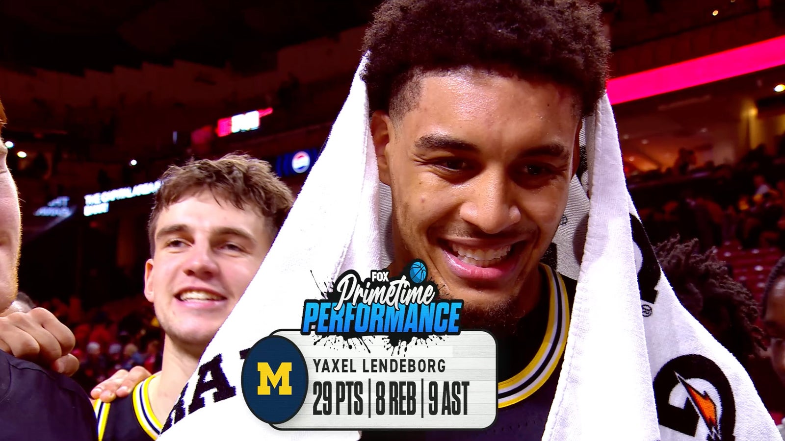 Yaxel Lendeborg Puts on a Primetime Performance in No. 2 Michigan’s Tough Win Over Maryland