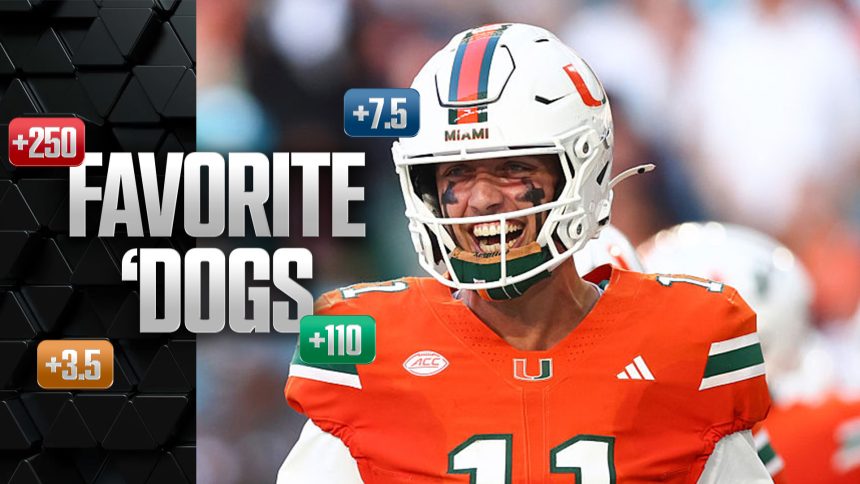 Favorite 'Dogs: Back Hurricanes in CFP First Round, Titans at Chiefs