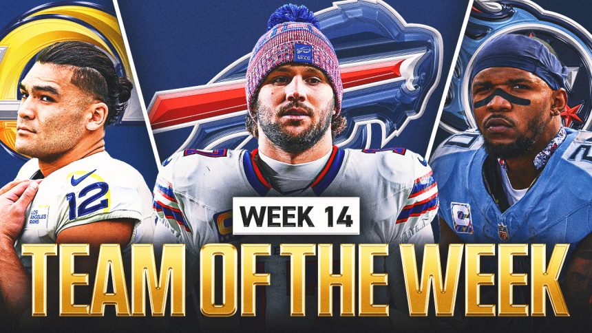 NFL Week 14 Team of the Week: Josh Allen and Puka Nacua Headline Squad