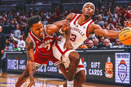Ryan Conwell Shines, No. 6 Louisville Holds Off No. 22 Indiana for 87-78 Win