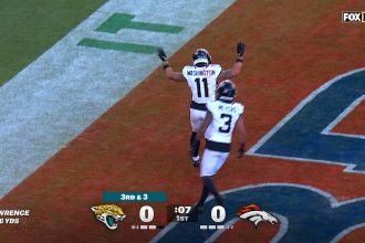 Trevor Lawrence Connects with Parker Washington for 12-Yard TD to Give Jaguars Lead Over Broncos | NFL Highlights