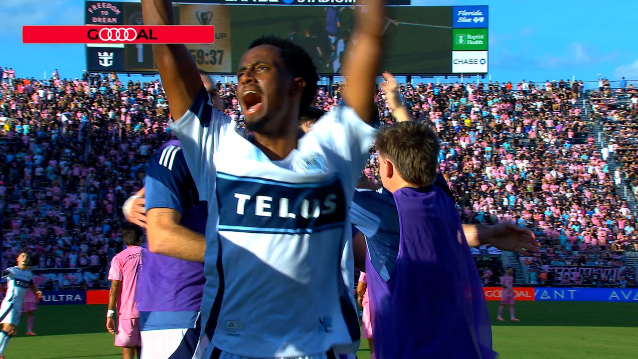 Vancouvers' Ali Ahmed fires home goal, leveling game 1-1 vs. Inter Miami