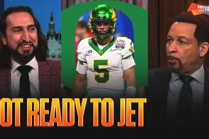Are Jets the biggest reason for Dante Moore returning to Oregon? | First Things First