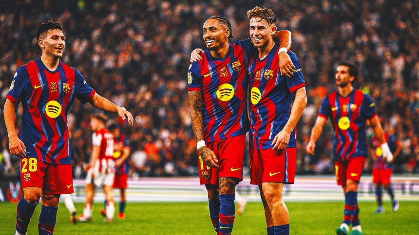 Barcelona Routs Athletic Bilbao 5-0 To Reach Spanish Super Cup Final
