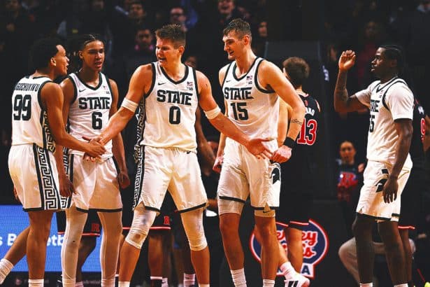 Michigan State Avoids Upset, Beats Rutgers in OT