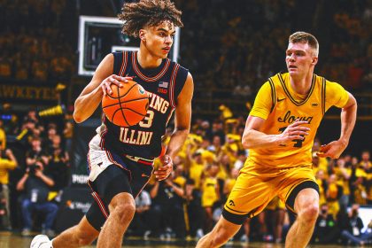 No. 16 Illinois Preserves Big Early Lead to Earn Close Win vs. No. 19 Iowa