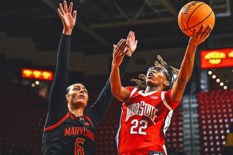 No. 19 Ohio State's Jaloni Cambridge Torches No. 8 Maryland En Route to Upset Win