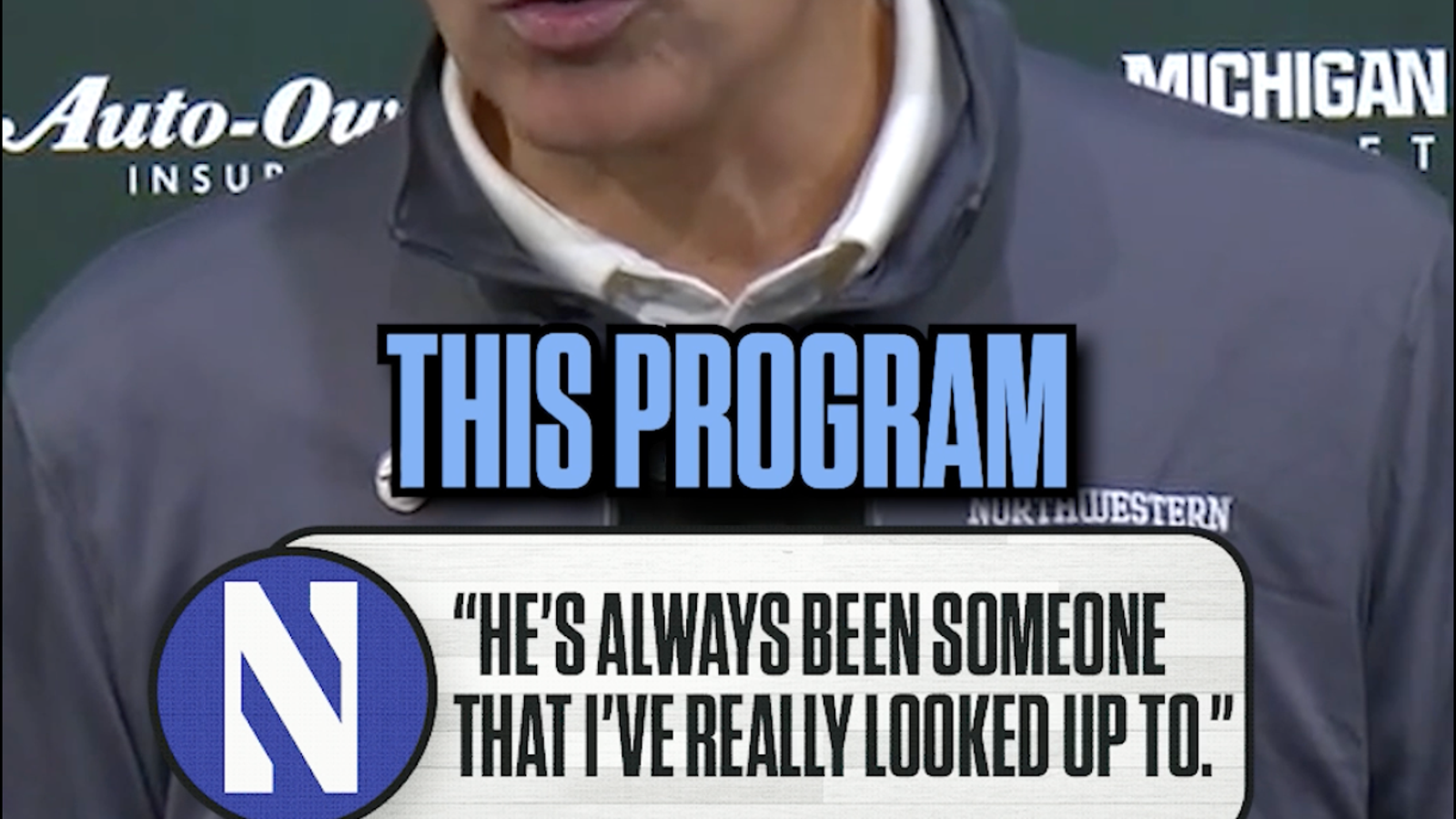 Northwestern HC Chris Collins had nothing but great things to say about Tom Izzo and Michigan State ❤️ 