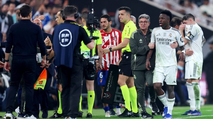 Super Cup Drama! Vinicius Clashes with Simeone; Real Madrid to Play Barcelona