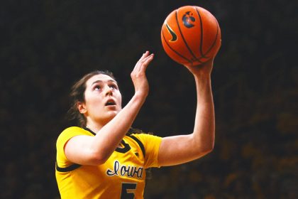 Ava Heiden Scores Career-High 27 as No. 13 Iowa Beat Nebraska 80-67
