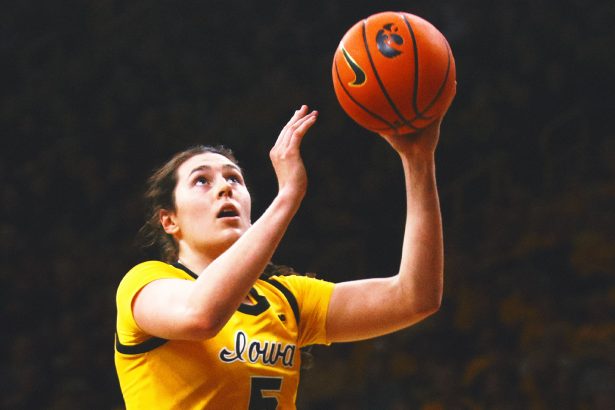 Ava Heiden Scores Career-High 27 as No. 13 Iowa Beat Nebraska 80-67