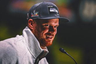 Best of Sam Darnold at Super Bowl LX Media Day