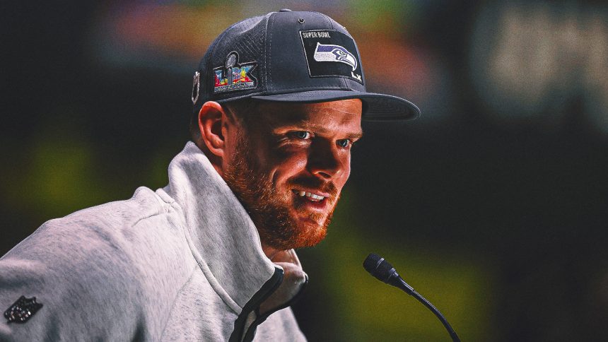 Best of Sam Darnold at Super Bowl LX Media Day