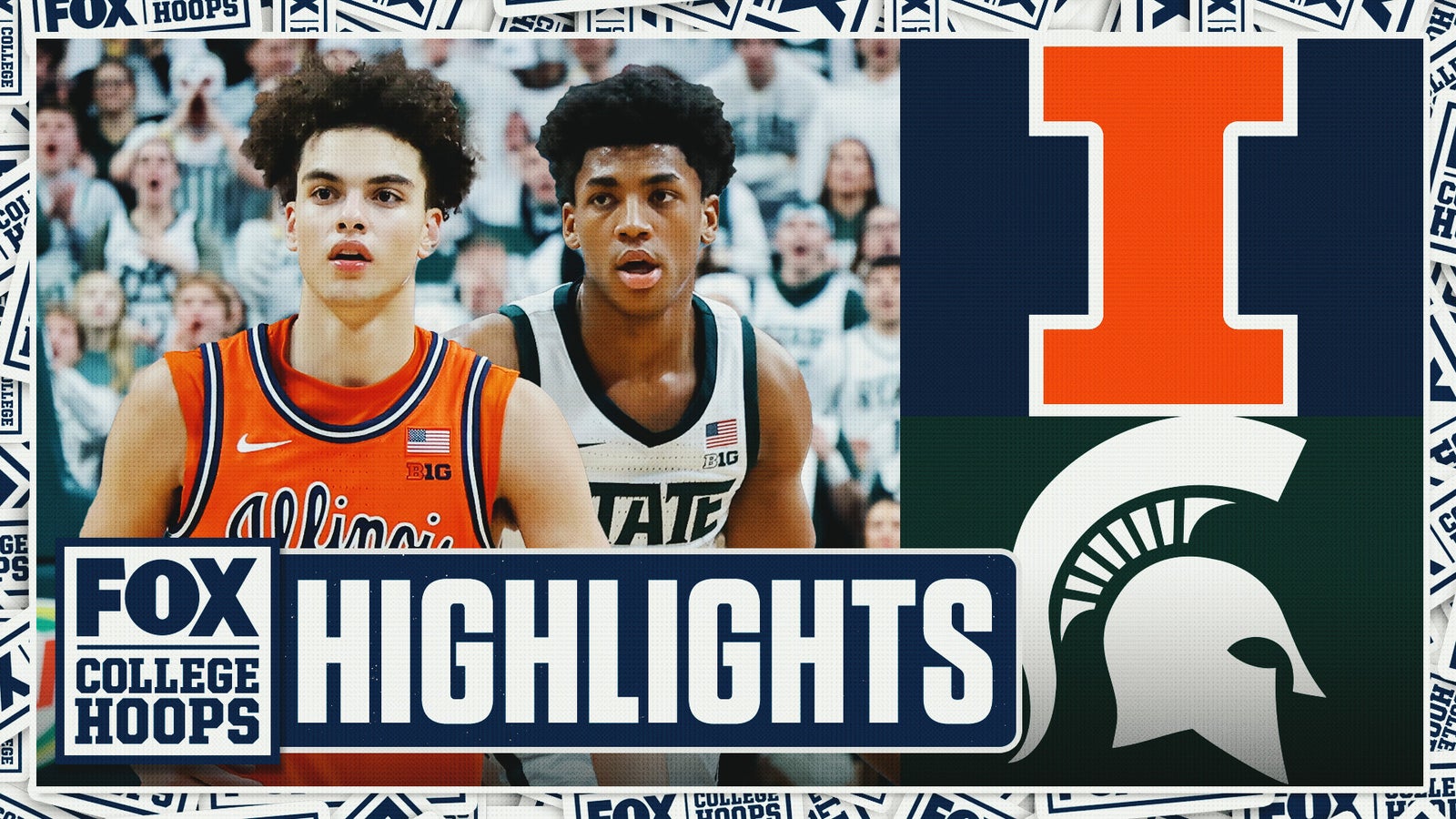 No. 5 Illinois Fighting Illini vs. No. 10 Michigan State Spartans Highlights 🏀 FOX College Hoops