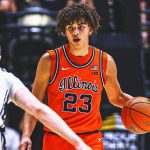 Keaton Wagler Scores 28, Leads No. 9 Illinois to 78-69 Win Over No. 5 Nebraska