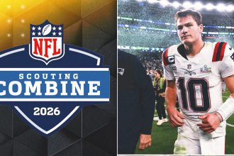 NFL Combine: Patriots GM Expects More 'Improvement' From Drake Maye, Will Campbell