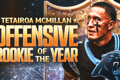 Panthers' Tetairoa McMillan Wins Offensive Rookie of the Year After Standout Season