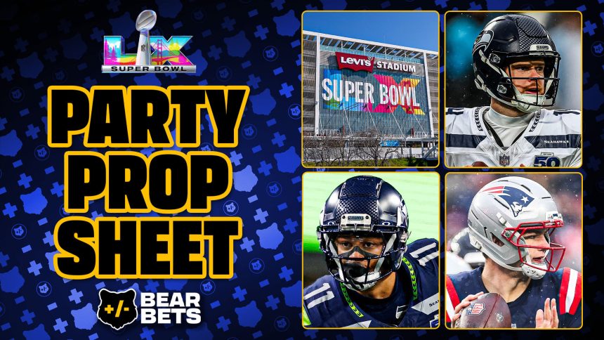 Super Bowl 2026: Chris 'The Bear' Fallica's Party Prop Sheet and Picks