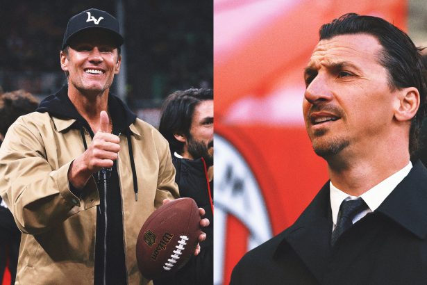The GOAT Meets The Lion: Tom Brady, Zlatan Ibrahimovic Link Up At AC Milan Match