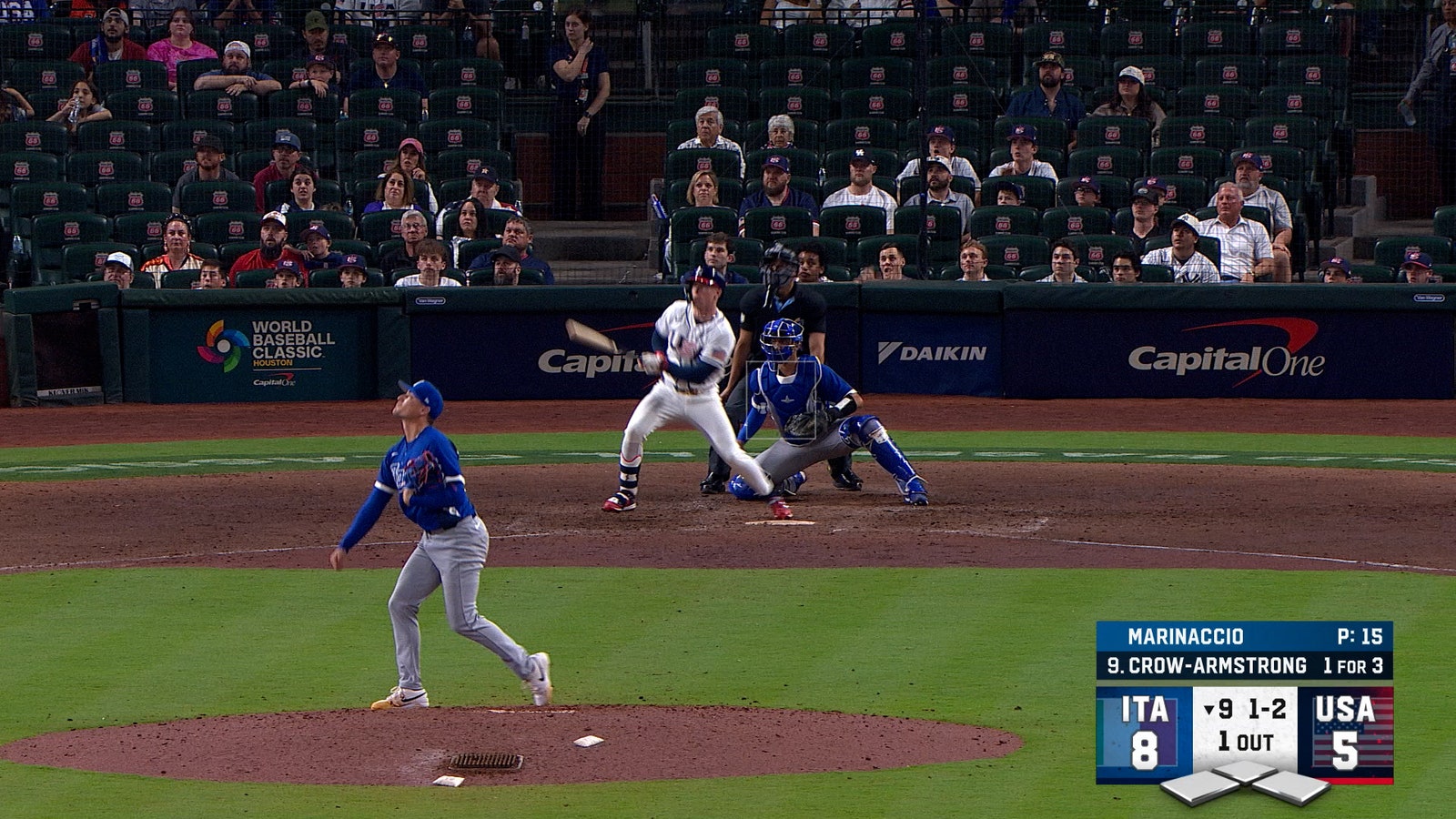 United States' Pete Crow-Armstrong hits second home run of game vs. Italy