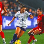 Aly Sentnor scores in 1-0 USA victory over Canada in the SheBelieves Cup