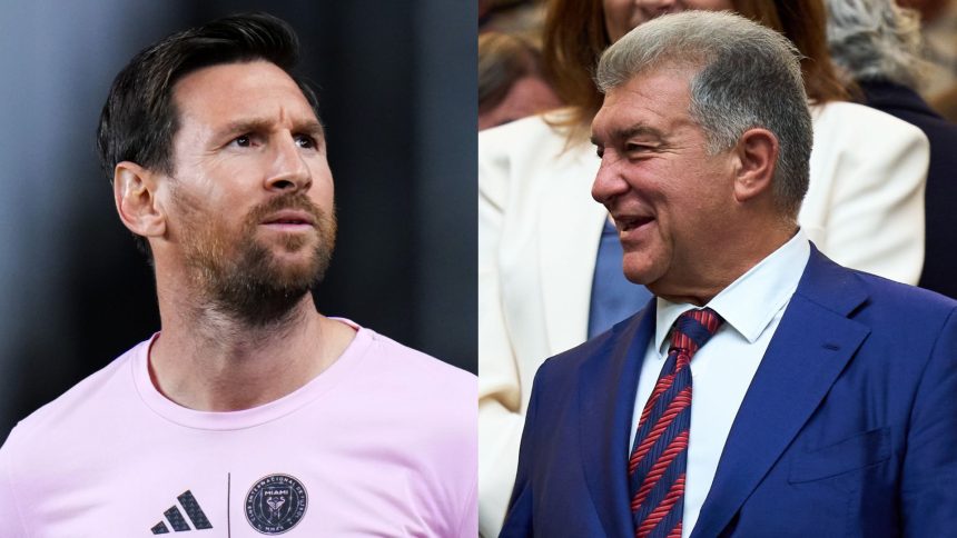 Joan Laporta Says 'Doors Always Open' For Lionel Messi At Barcelona