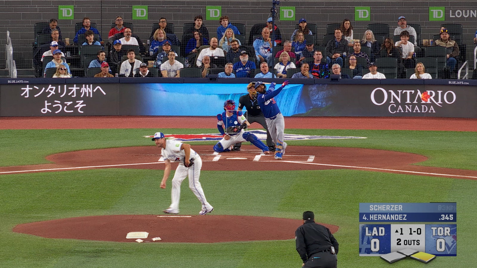 Dodgers’ Teoscar Hernandez hits two-run HR, taking lead over Blue Jays