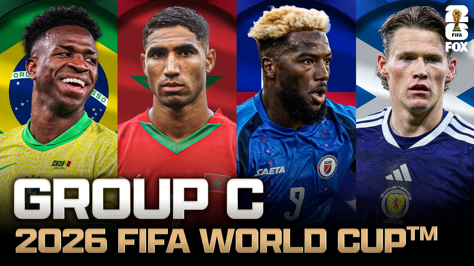 Group C: Brazil, Morocco, Haiti and Scotland | 2026 FIFA World Cup Draw