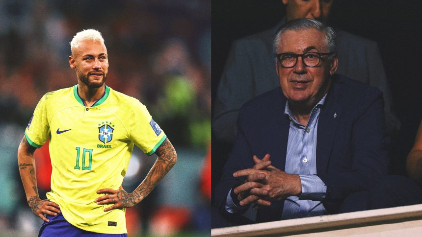 Brazil Boss Carlo Ancelotti Struggling With Neymar World Cup Roster Decision