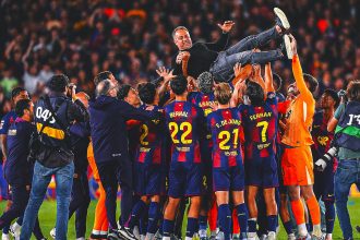 Grieving Hansi Flick Leads Barcelona to La Liga Title With Win Over Real Madrid