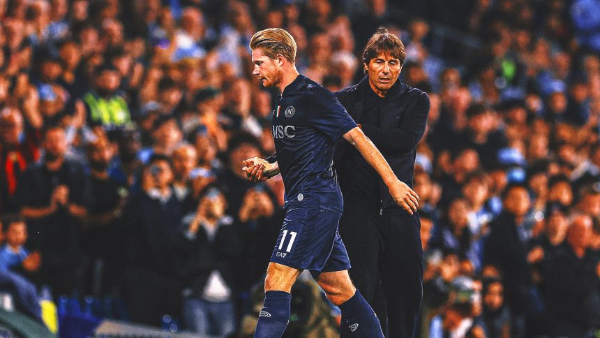 Napoli's Kevin De Bruyne Suffers Split Cheekbone, Antonio Conte Confirms