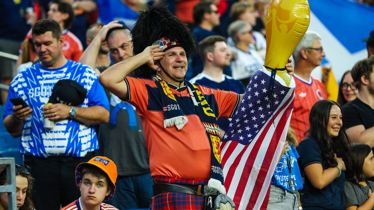 Scotland Fans Celebrate Win Over Haiti