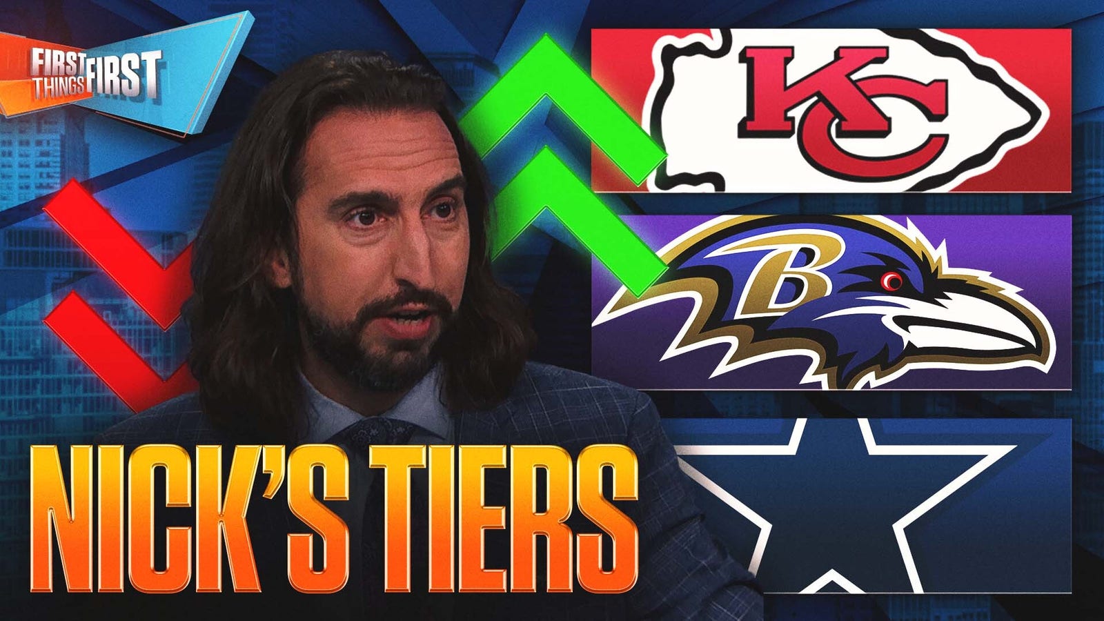 Chiefs & Ravens ‘need to bounce back’, Cowboys have enough talent, Who’s atop Nick’s Tiers?