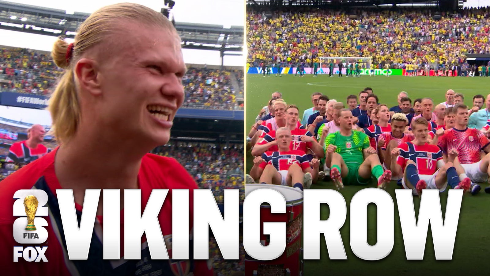Erling Haaland Leads Norway in EPIC Viking Row Celebration After Advancing to Quarterfinal 🇳🇴